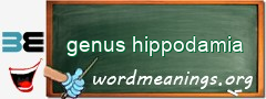 WordMeaning blackboard for genus hippodamia